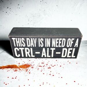 Funny Black Wooden Sign Decoration